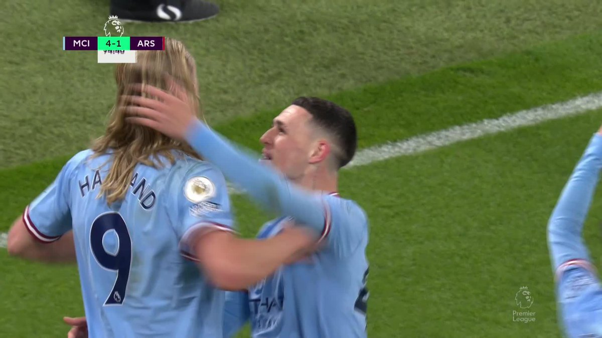 🎙️ "The party in Manchester can move into full swing!" Erling Haaland and his free-flowing hair wrap up a massive 4-1 win for Man City 👱♂️