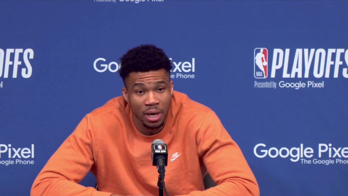 "It's not a failure, it's steps to success." Giannis Antetokounmpo addressed the media after being eliminated by the Miami Heat. #FearTheDeer | #NBA