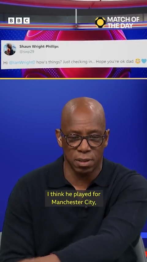 🔵 Shaun Wright-Phillips won the bragging rights in the Wright household 🔴 Ian Wright got him back on #MOTD 😭 📲 Watch #MOTD on BBC iPlayer #BBCFootball
