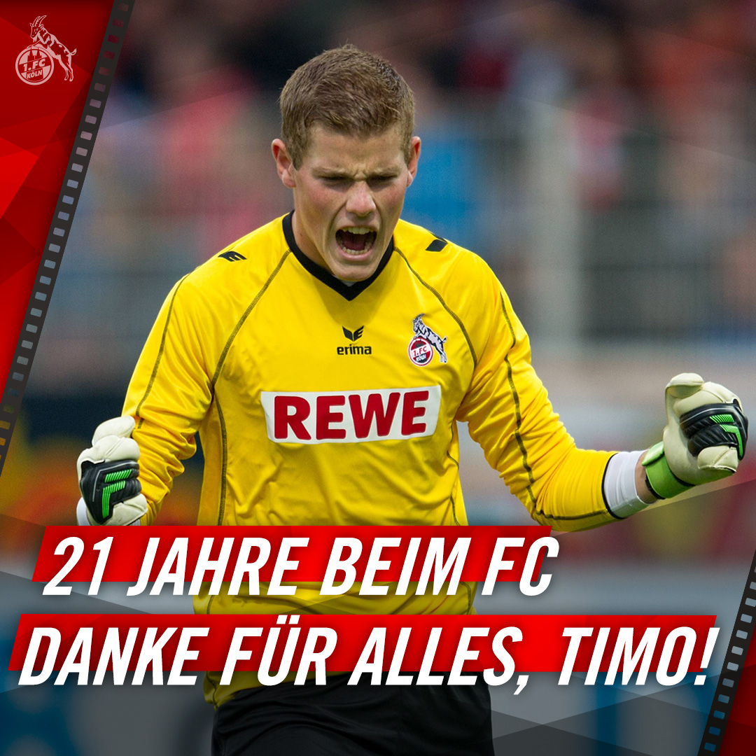 Timo Horn verlässt den FC zum Saisonende. Nie in der Geschichte des #effzeh gab es einen Spieler, der so lange für den FC gespielt hat wie Timo Horn. Seit 21 Jahren trägt der kölsche Jung das Trikot unseres Vereins, elf Spielzeiten als Profi. Danke für alles, Timo! ❤️🤍