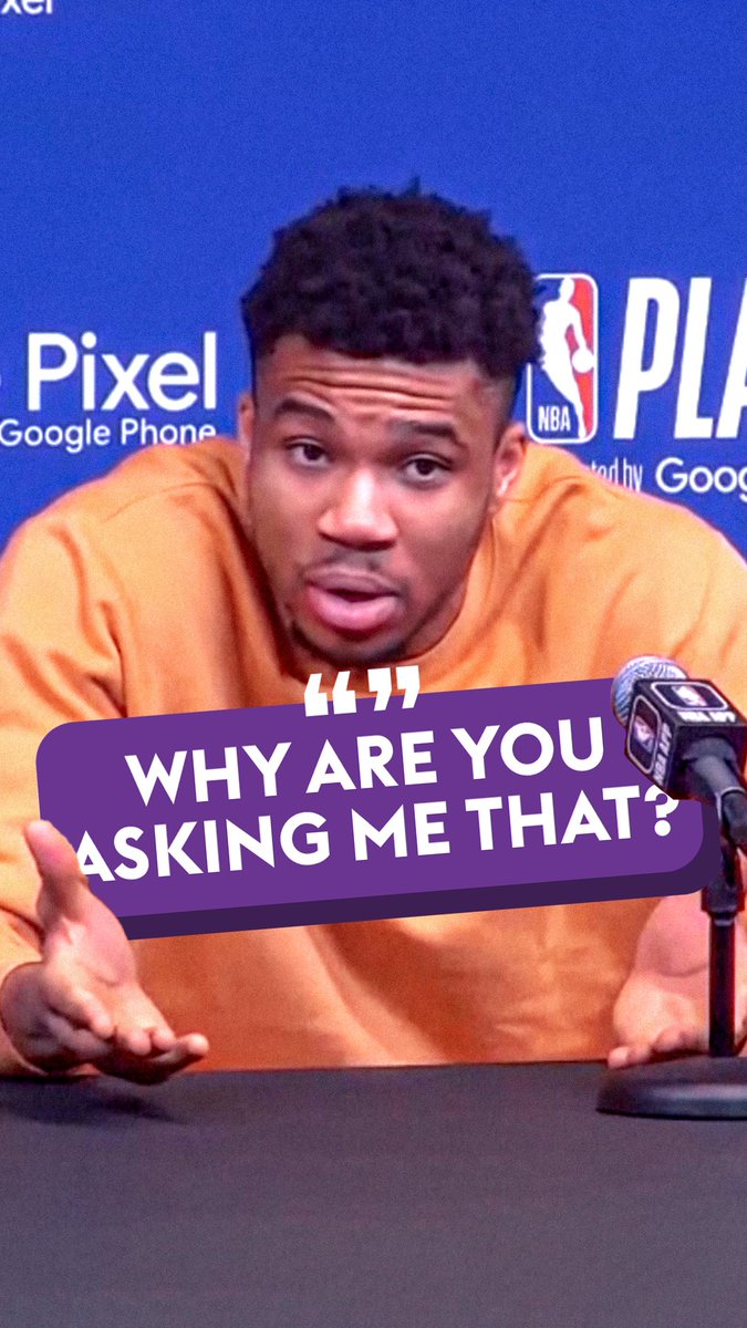 "Why are you asking me that?" 😤 Giannis Antetokounmpo says Milwaukee Bucks' early exit in the playoffs is "not a failure" 🏀