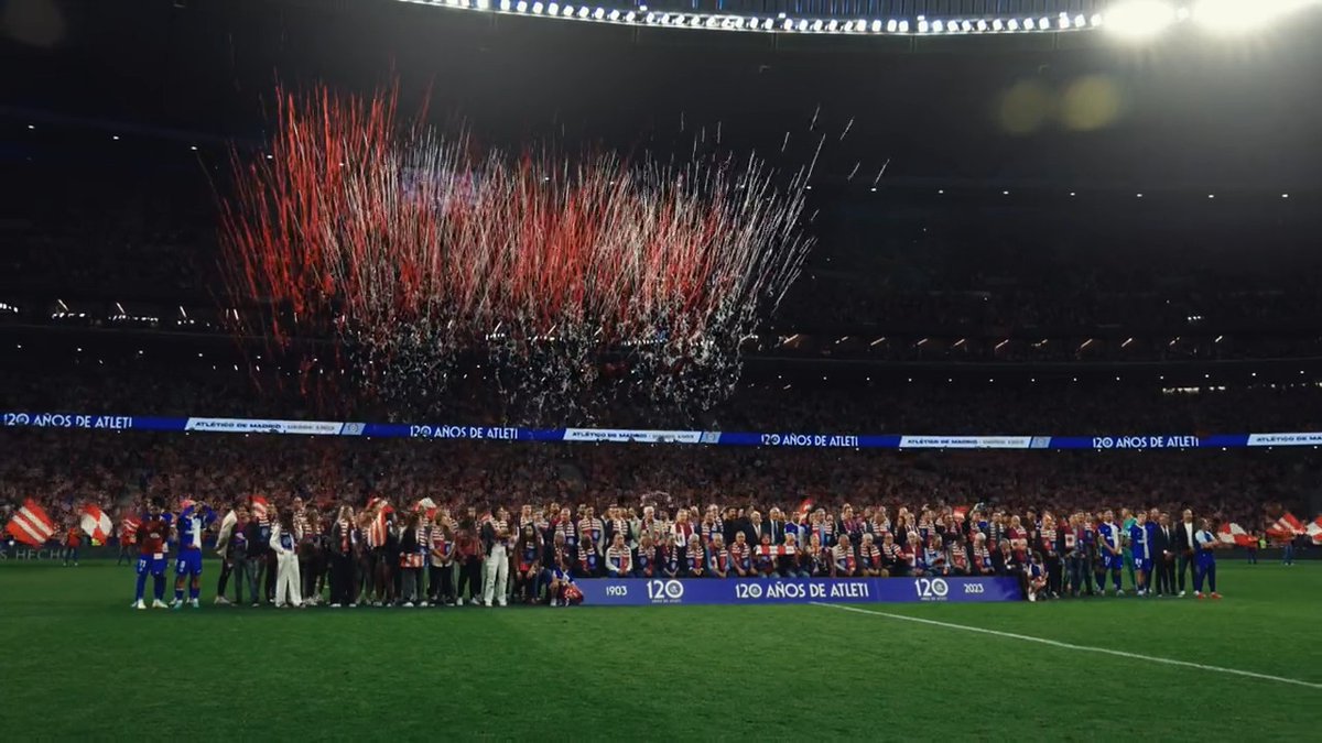 ¡Qué bonito es ser del Atlético de Madrid! ❤️🤍 #120AñosDeAtleti