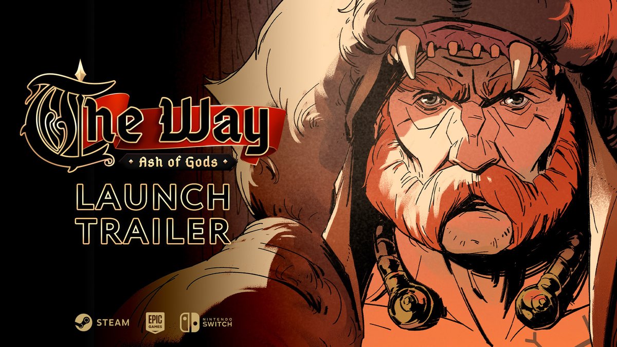 Ash of Gods: The Way is ⚔ OUT NOW! ⚔ Experience a new take on turn-based, tactical card gameplay and a gripping, nonlinear story. What will it take before you buckle and concede? 🃏 Available on PC and #NintendoSwitch! Details below! ⬇ #indiegame #turnbasedthursday