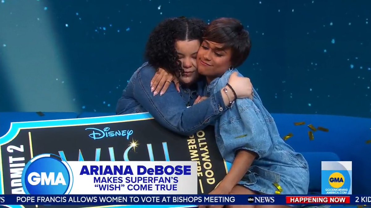 Watch Ariana DeBose surprise superfan Jazz with an invitation to the Hollywood premiere of her new movie "Wish!" Her reaction will make you tear up. ❤️