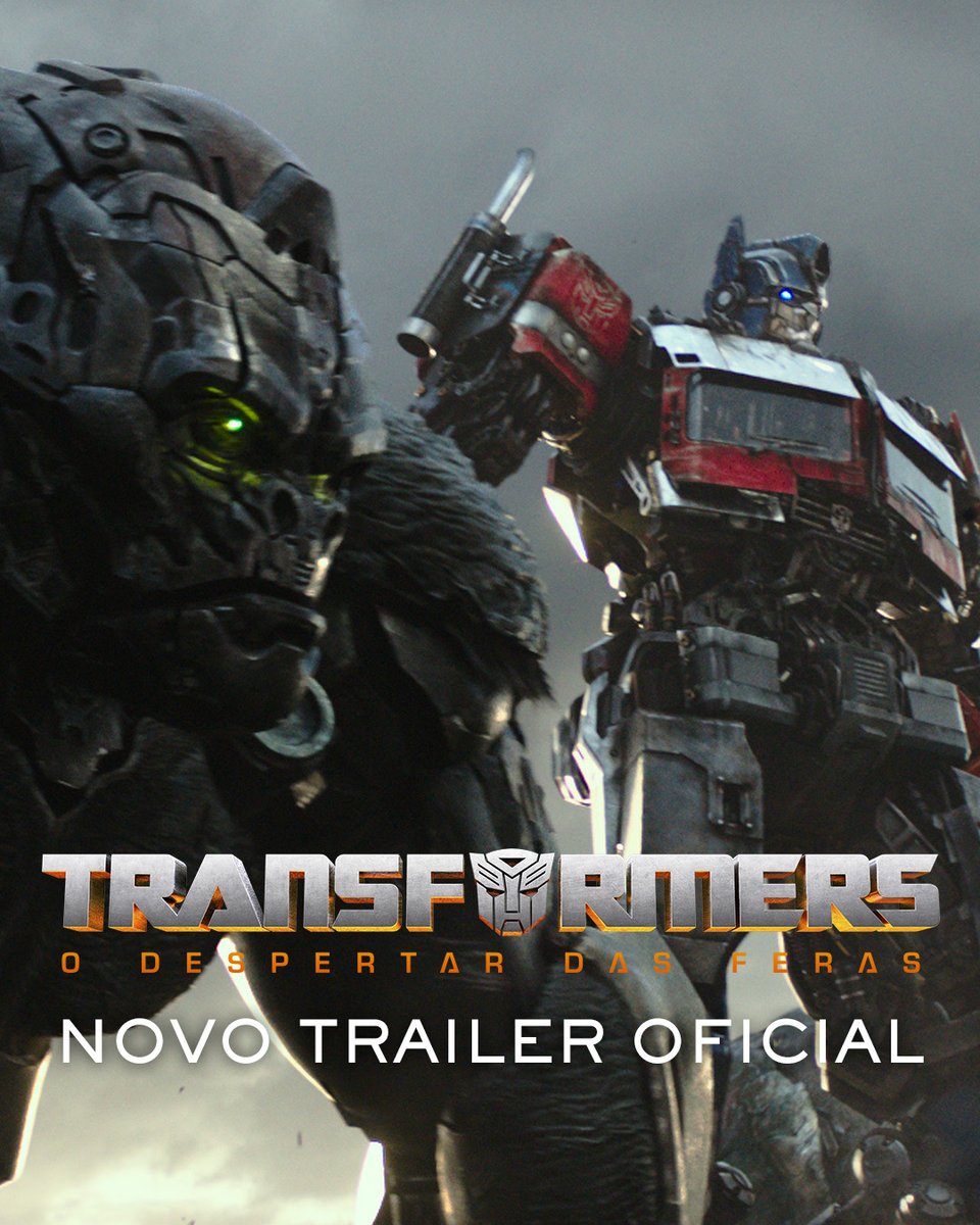 Eles precisarão SE UNIR para SOBREVIVER 🤝🦾 Assista agora ao NOVO TRAILER de #Transformers: O Despertar das Feras, que estreia dia 8 de junho somente nos cinemas.