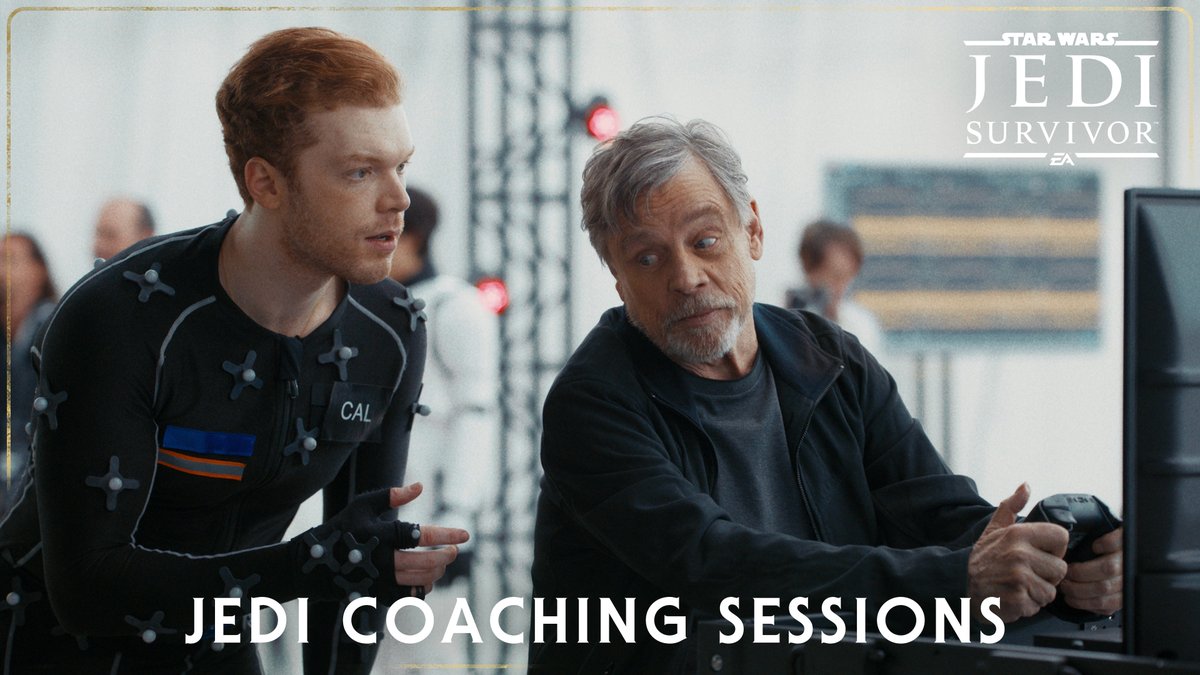 Mark Hamill coaches Cameron Monaghan on how to be a Jedi for ‘STAR WARS JEDI: SURVIVOR’. The game releases tomorrow.