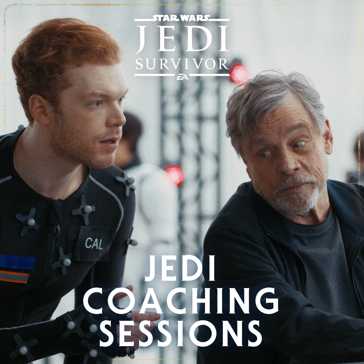 .Mark Hamill pops in to offer cameron monaghan some coaching in his role as Cal Kestis in #StarWarsJediSurvivor - Available April 28!