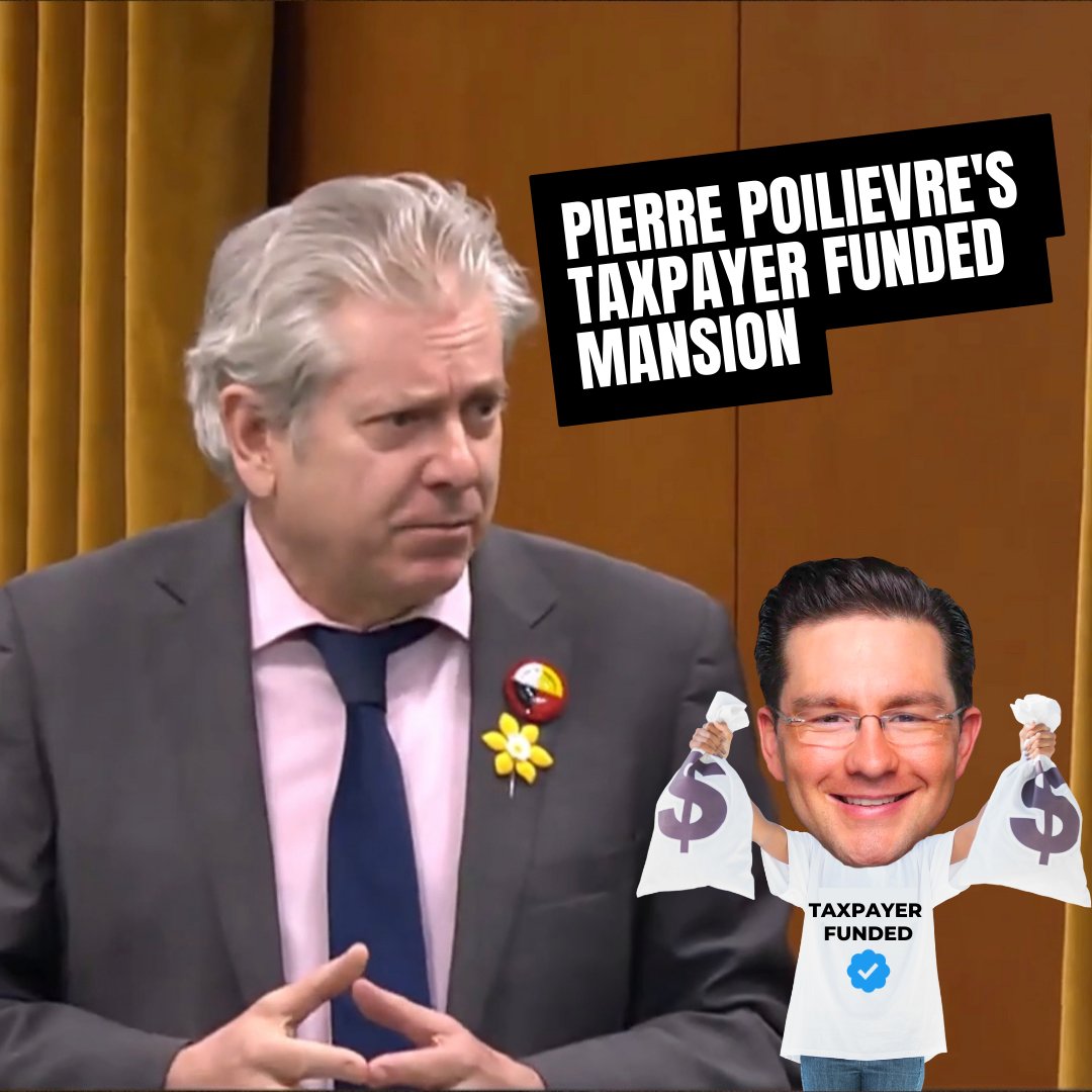 Pierre Poilievre is living large on your dime. Charlie Angus has something to say about Pierre Poilievre's 19 room, taxpayer-funded mansion.👇