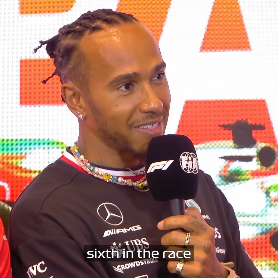 So proud 😊 Lewis reflects on (secretly 🕵️) watching brother Nicolas's best-ever performance in the British Touring Car Championship at Donington Park earlier in the week 🙌 #AzerbaijanGP #F1