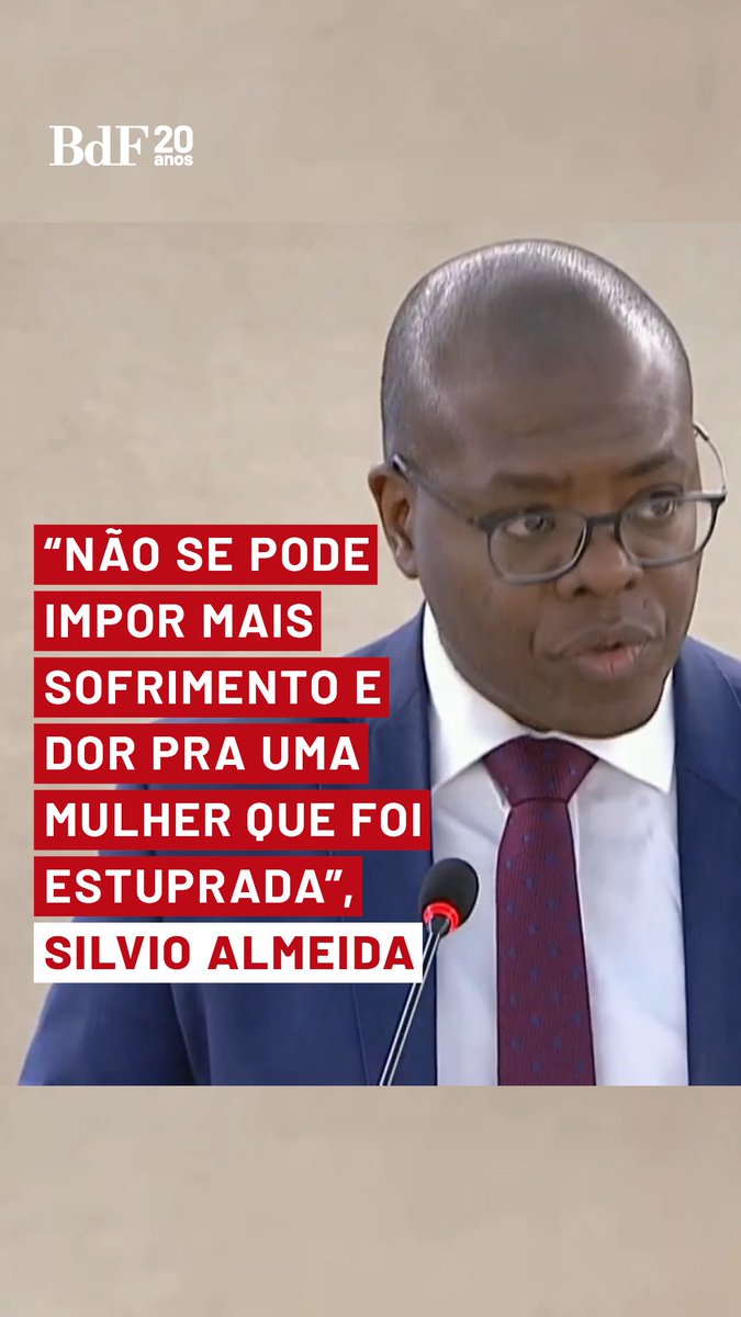 "Não se pode impor mais sofrimento pra uma mulher que foi estuprada" O senador Girão (Novo-CE) criticou a decisão do governo de sair do Consenso de Genebra. Silvio Almeida, em resposta, disse que o tratado é "uma pauta autoritária que viola o direito das mulheres". #BrasildeFato