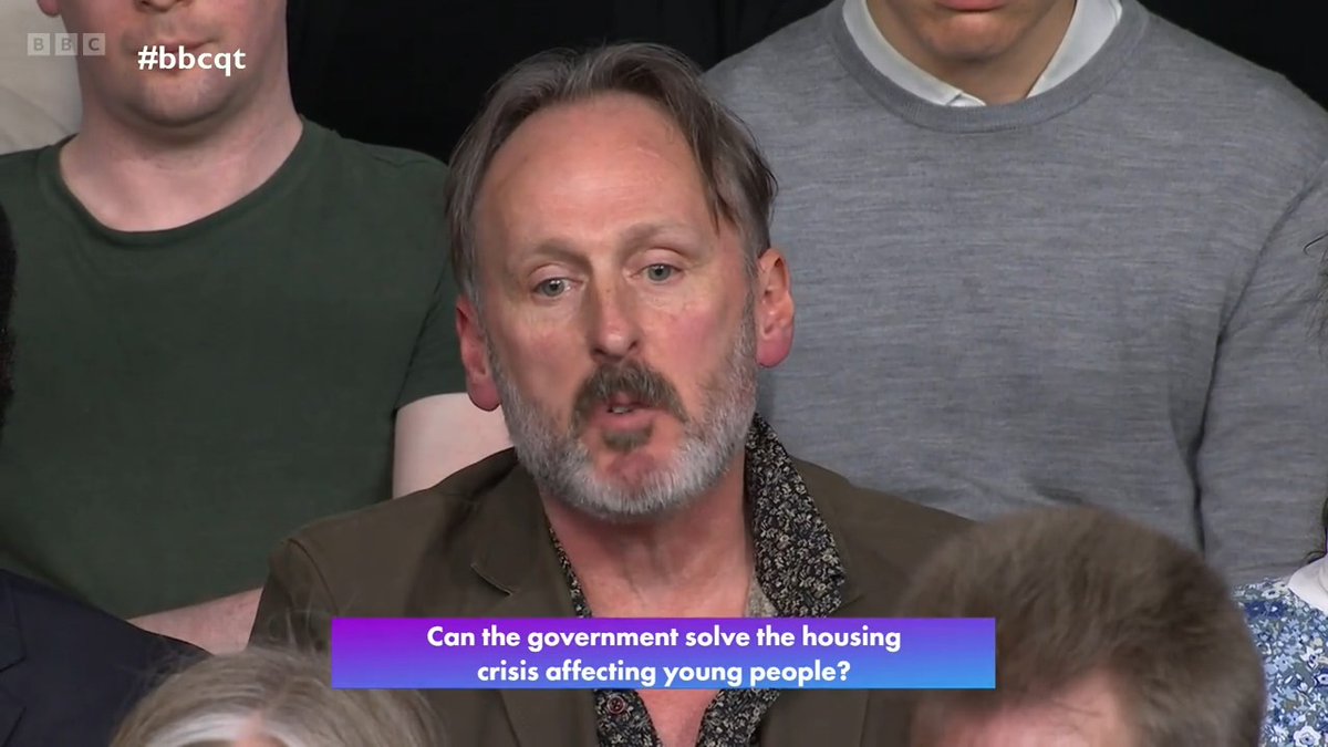“There are luxury apartments springing up all over Ealing…they’re marketed in Dubai and Hong Kong. They’re not for families. They’re for people to park their money” This #bbcqt audience member discusses the housing crisis
