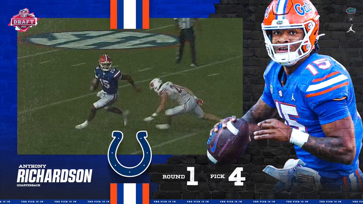 Be legendary. 🫡 Welcome to the NFL, Anthony Richardson! #GoGators | #ForTheShoe