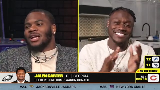 .Micah Parsons ALMOST WALKED OFF THE SET after the Eagles moved up to draft Jalen Carter 💀 “I’m just so sick to my stomach right now.”