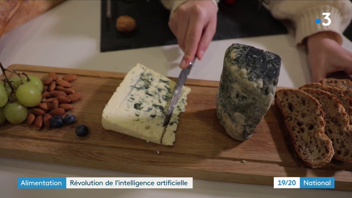 🧀 Le géant Français Bel essaye de créer un fromage végétal grâce à l’intelligence artificielle. Un algorithme se charge de sélectionner la recette adéquate. ▶ #JT1213 @France3tv #alimentation #vegan