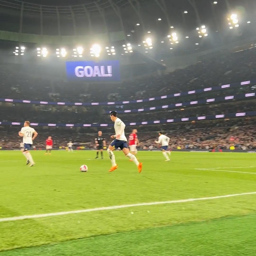 The pass from Kane 🔮 The finish from Sonny 🥶 The roar from the crowd 🔊