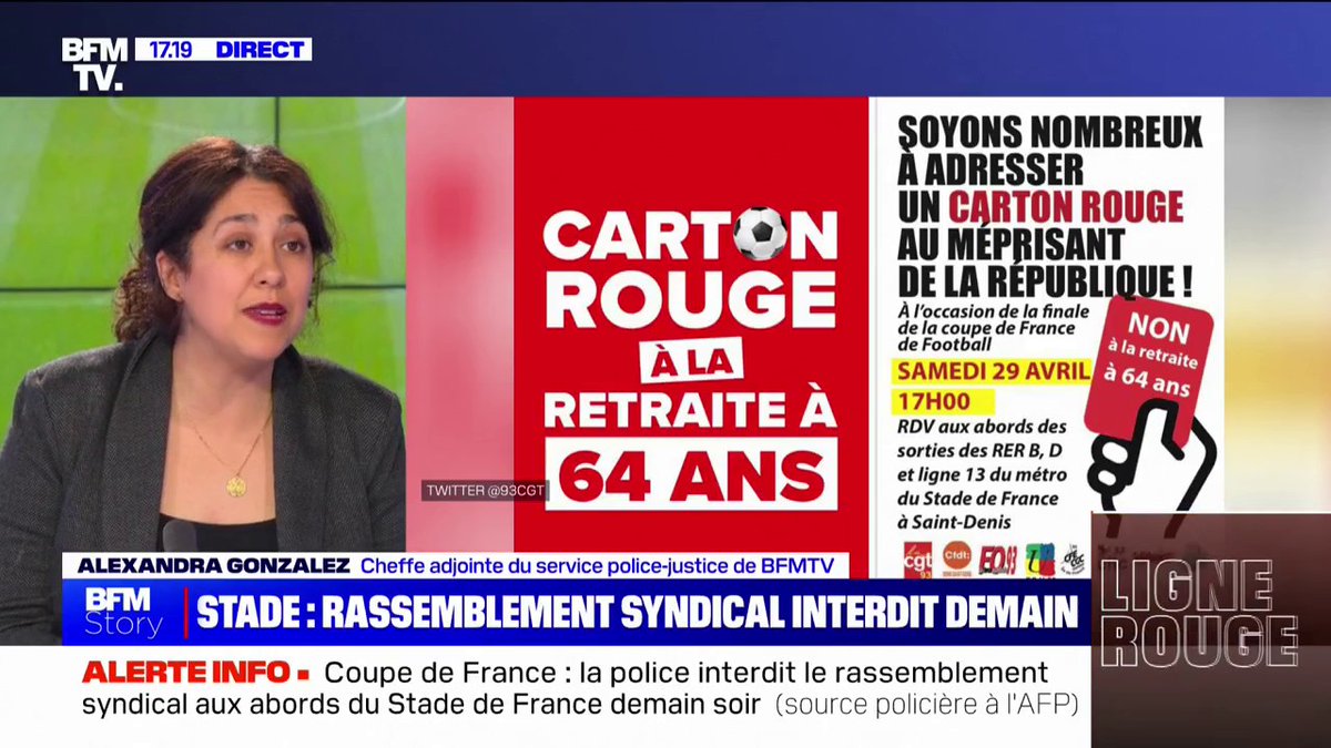🔴 Rassemblement syndical interdit autour du Stade de France ce samedi