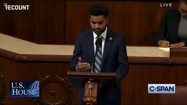 Rep. Maxwell Frost (D-FL) slams Rep. Marjorie Taylor Greene (R-GA) for her recent comments putting down those who are not biological parents: "Certain folks have decided that people who adopt their children are lesser than. But make no mistake... you are a parent."