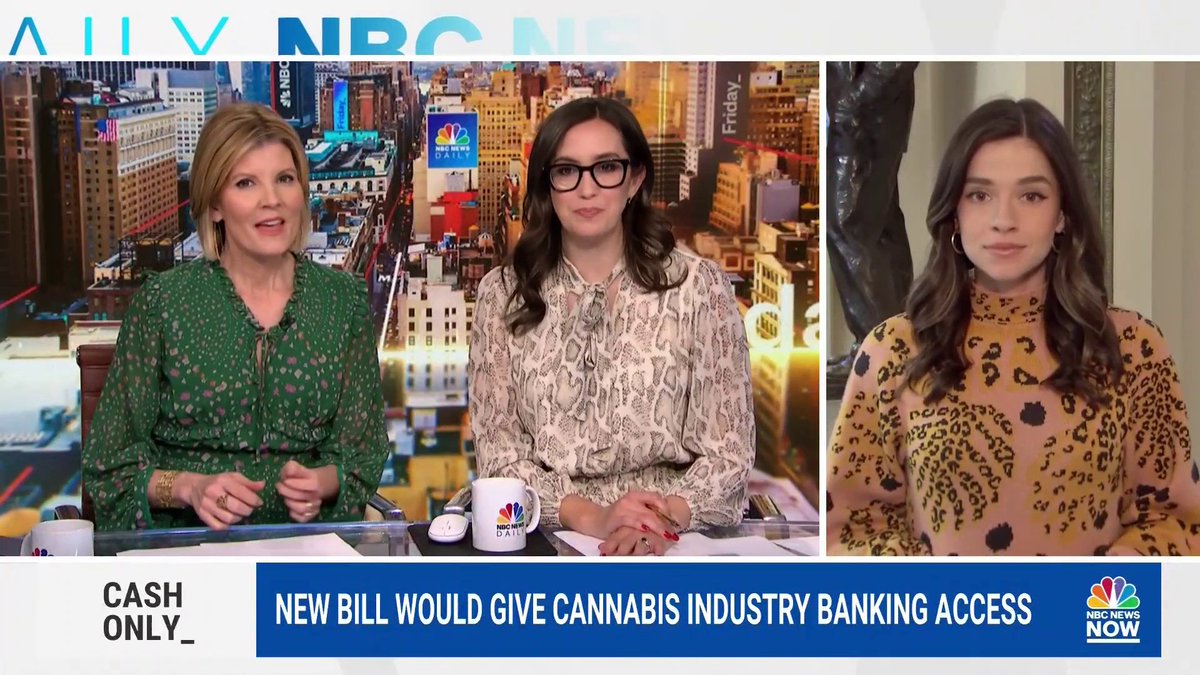 Recreational marijuana is available in many states but you can't pay credit card because of federal law. @JulieNBCNews reports on proposed legislation to change that.