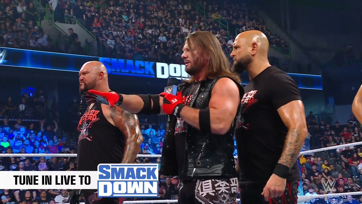 Business? Handled. ✅ INCREDIBLE #SmackDown debut for The O.C. AJ Styles Big Meech 미친 Karl Anderson “The Big LG” Doc Gallows #SmackDown