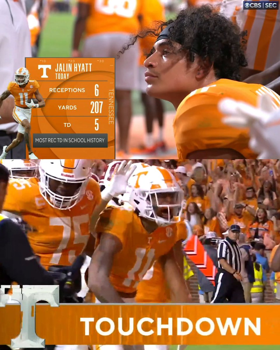Jalin Hyatt is a playmaker. Period. The New York Giants got a good one ⚡️ Tennessee Football