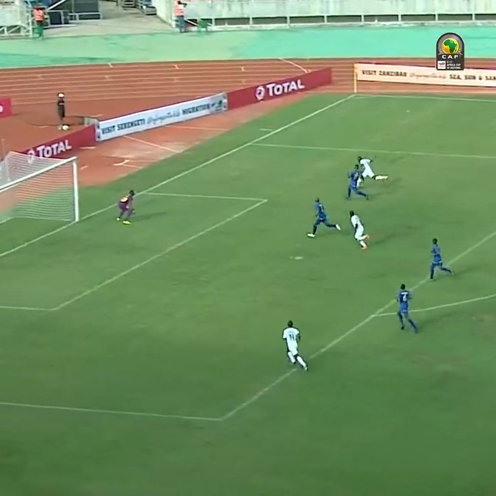 21’: 🇹🇿 0-1 🇳🇬 22’: 🇹🇿 1-1 🇳🇬 30’: 🇹🇿 1-2 🇳🇬 37’: 🇹🇿 1-3 🇳🇬 52’: 🇹🇿 2-3 🇳🇬 58’: 🇹🇿 3-3 🇳🇬 60’: 🇹🇿 4-3 🇳🇬 72’: 🇹🇿 4-4 🇳🇬 79’: 🇹🇿 4-5 🇳🇬 WHAT A #TotalEnergiesAFCONU17 OPENING GAME IN 2019! 😍