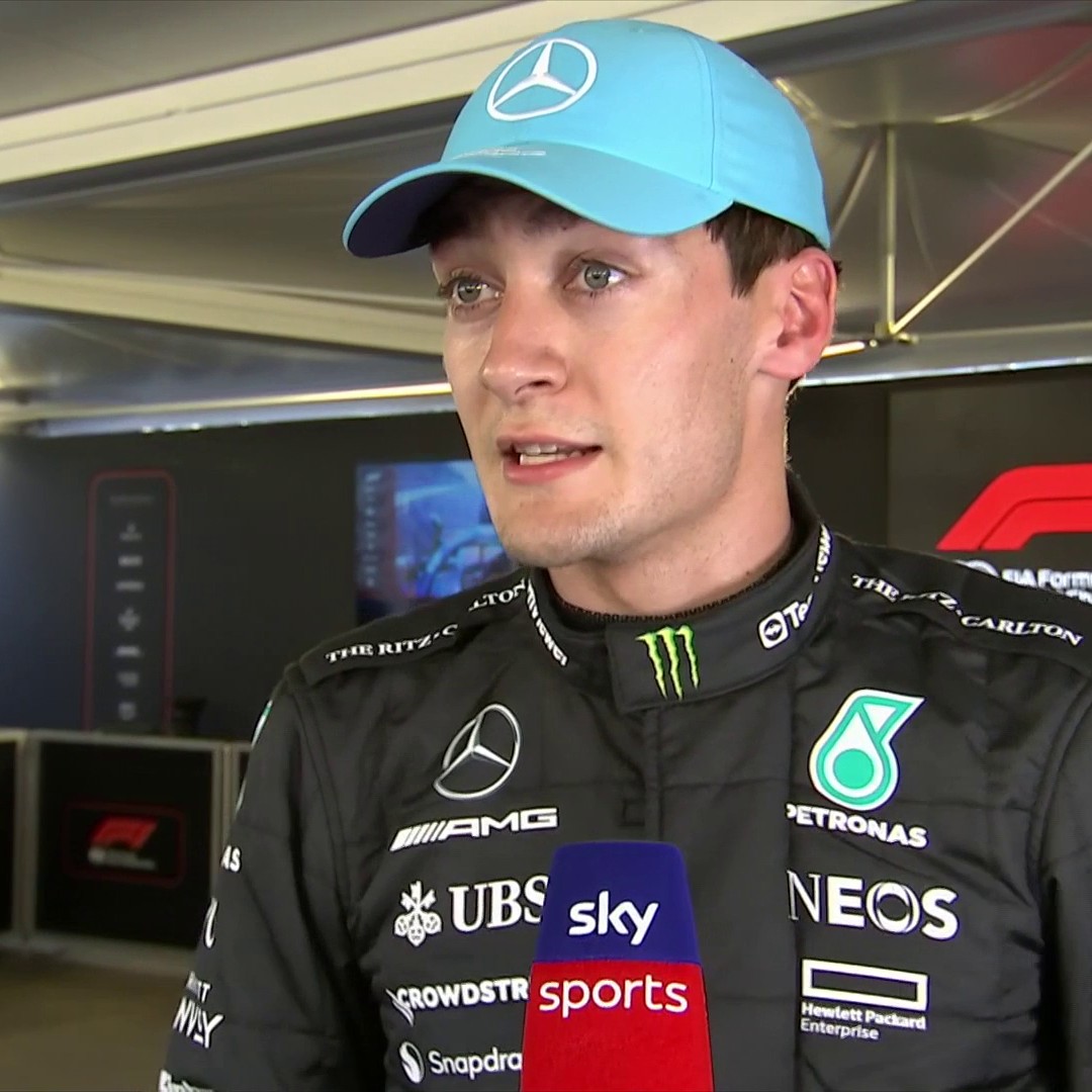 "I'm not going to hold back because he's leading the championship" George Russell explains his side of the incident between himself and Max Verstappen during the Sprint 👇