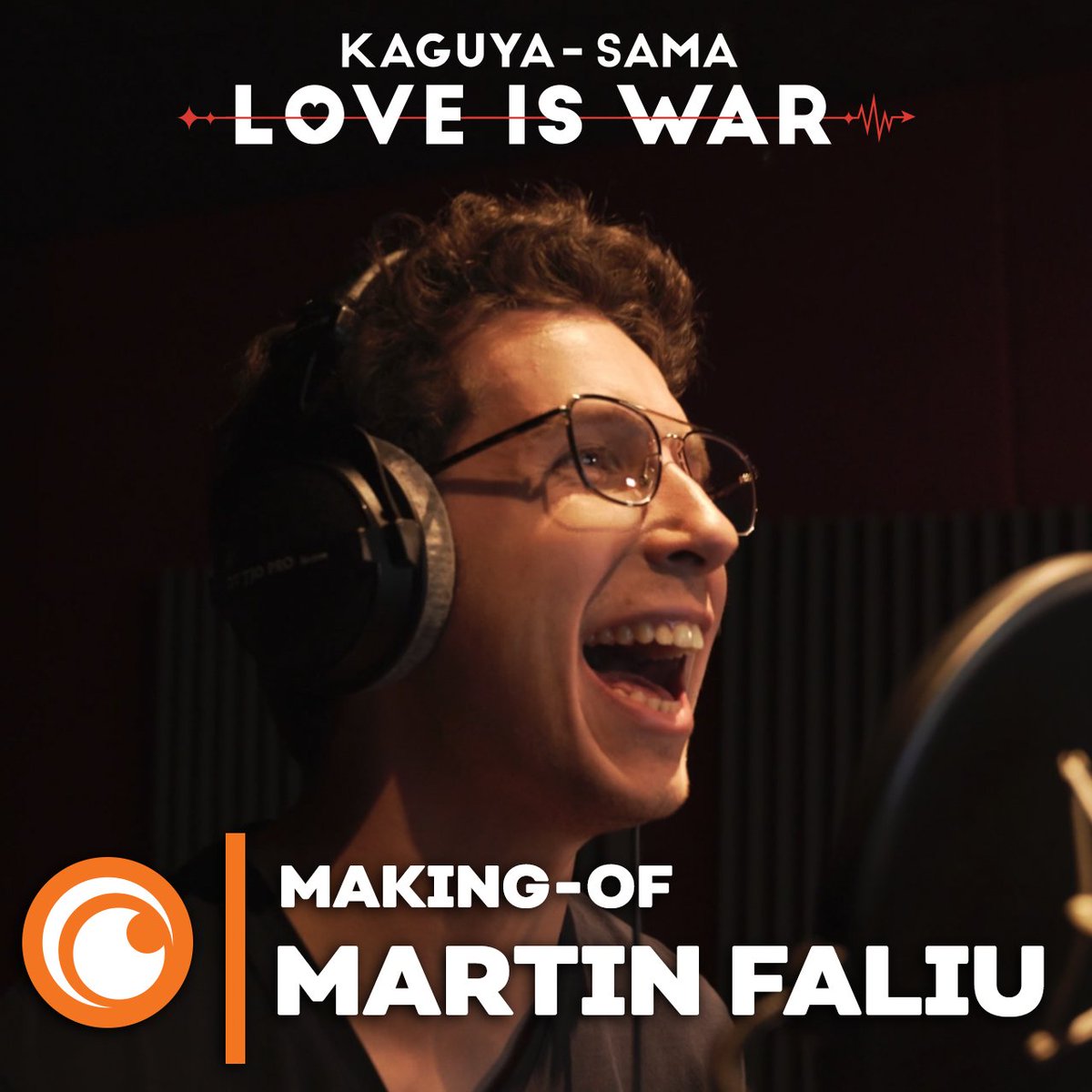La VF de Kaguya-sama souffle sa première bougie ! 🇫🇷 Pour fêter ça, rencontre en studio avec Martin Faliu, la voix de Miyuki. 🎙️ 📺 Vidéo complète sur YouTube.
