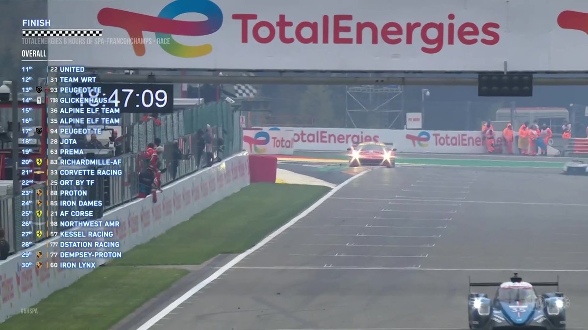The #83 Richard Mille AF Corse takes the win in LMGTE Am. This means Lilou Wadoux is the first woman to win a WEC race in history!! 👏 #WEC #6HSpa