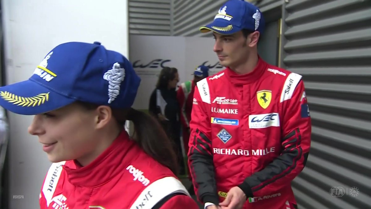 Lilou Wadoux makes history today and becomes the first woman to win a WEC race alongside teammates Alessio Rovera and Luis Perez Companc in GTE AM. #WEC #6HSpa