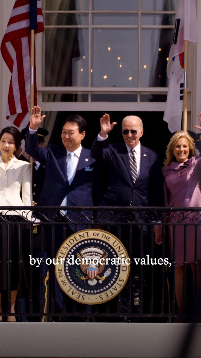The United States and Republic of Korea alliance wasn't born out of shared borders, but shared beliefs: Democracy, liberty, security, and above all – freedom.