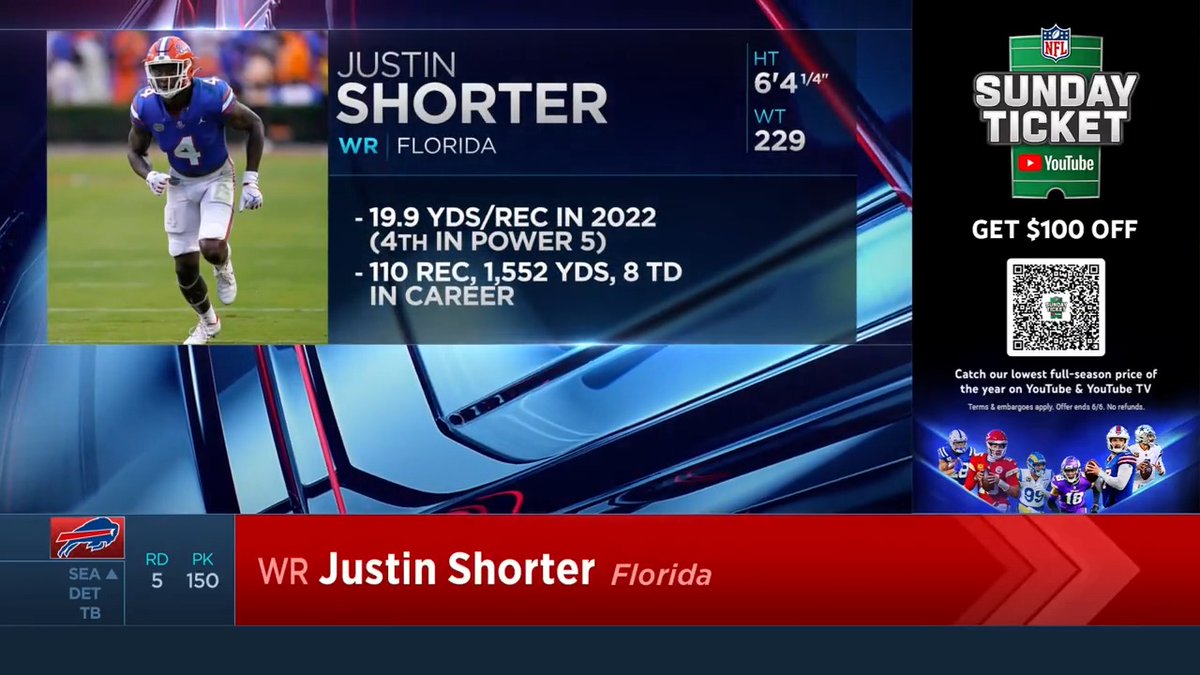 🗣️ #BillsMafia please stand up! The moment Justin Shorter became a Bill. 📺 2023 #NFLDraft📷 – April 27-29 on NFLN/ESPN/ABC.