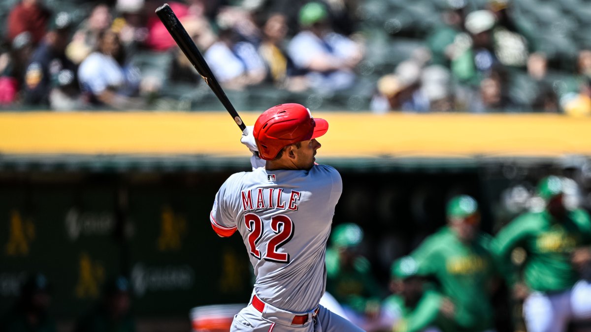 First homer as a Red for Covington's own Luke Maile❗️