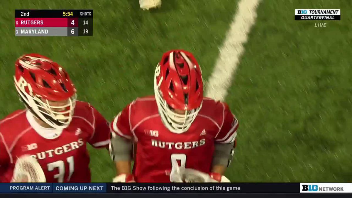 The freshman from Bridgewater! Brady Kurdyla with a rocket to get on the score sheet for #RUMLax
