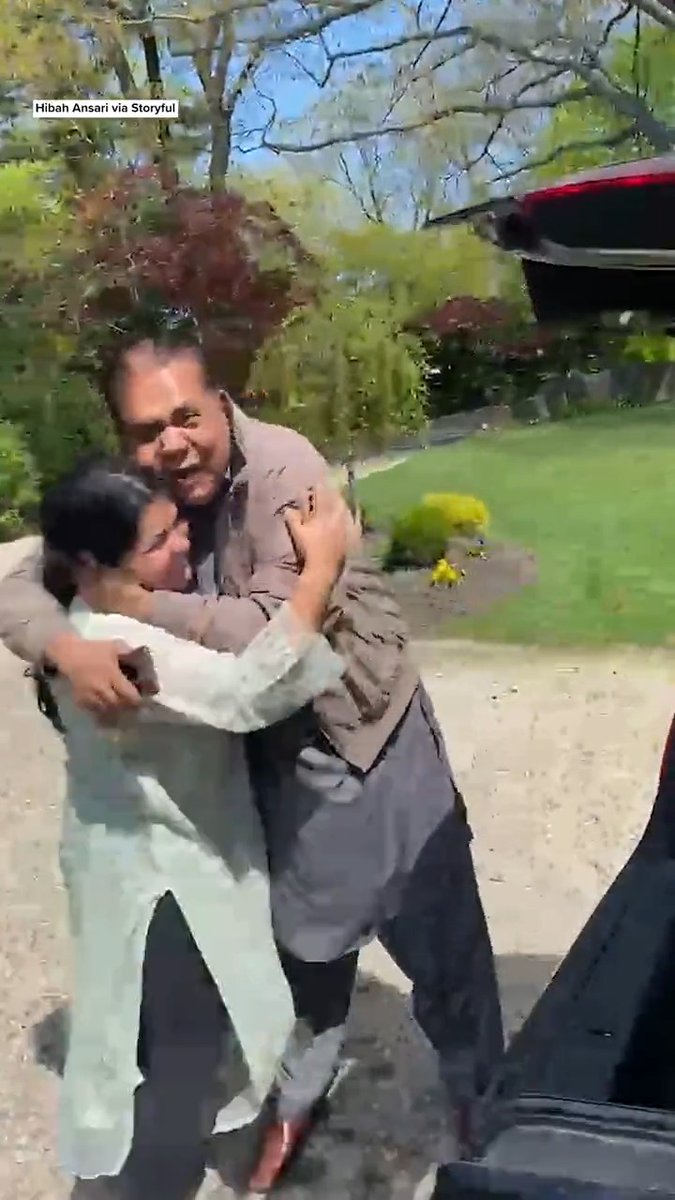 A father in New York jumped with joy after learning his daughter passed the bar exam.