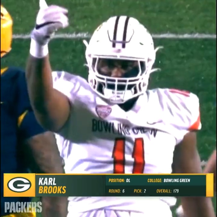 Bowling Green ➡️ Green Bay 🔨 @KarlBrooks5 #PackersDraft | Meijer