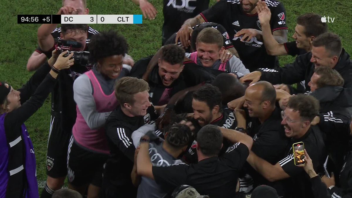 Jacob Greene in stoppage time with his first MLS goal for D.C. United. 3 goals, 3 points, and 3 straight wins. #VamosUnited