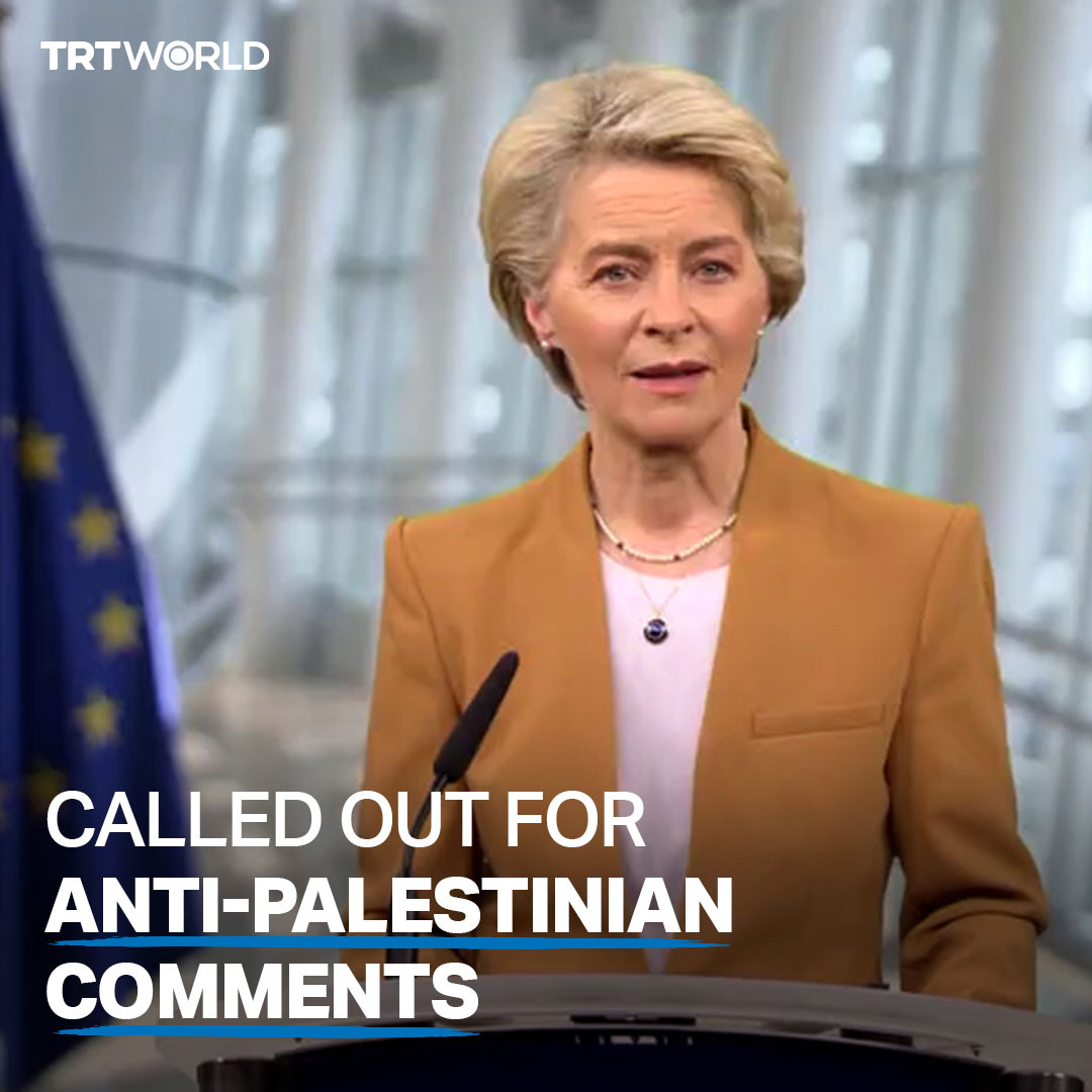 “Today we celebrate 75 years of vibrant democracy in the heart of the Middle East. You have literally made the desert bloom.” - Ursula von der Leyen on Israel. Try explaining that to the citizens of Palestine.