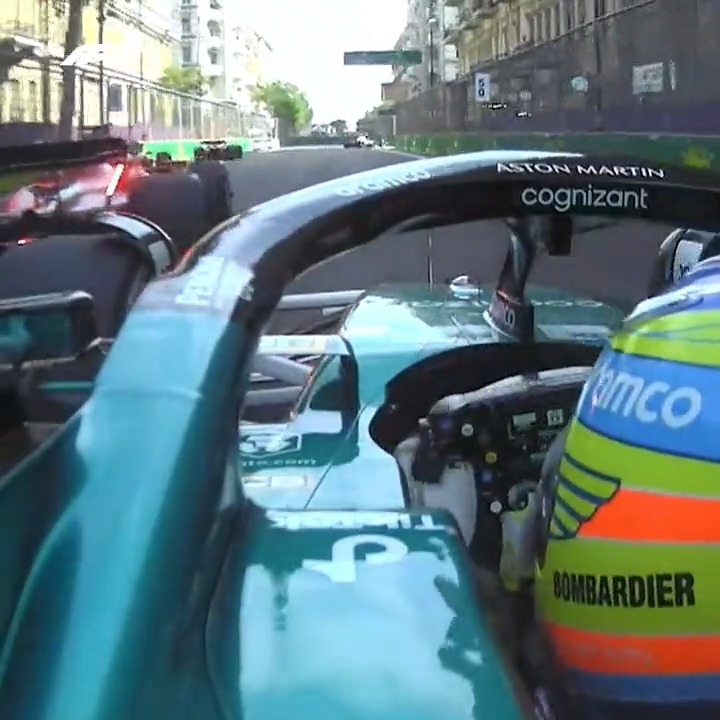 Fernando's on another level sometimes 🤯 #AzerbaijanGP Aston Martin Aramco F1 Team