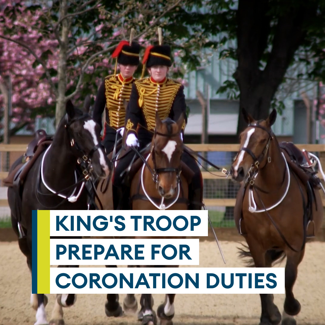 How are the soldiers and horses of The King's Troop RHA getting ready for the coronation? 🐎 Find out more about the very unique gun salute they’ll be performing 👀 Read more 👉
