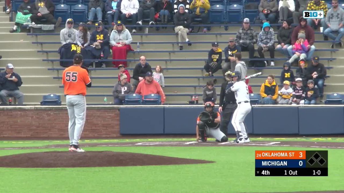 HE'S BACK!! Jimmy Obertop with first home run of the season!! #GoBlue