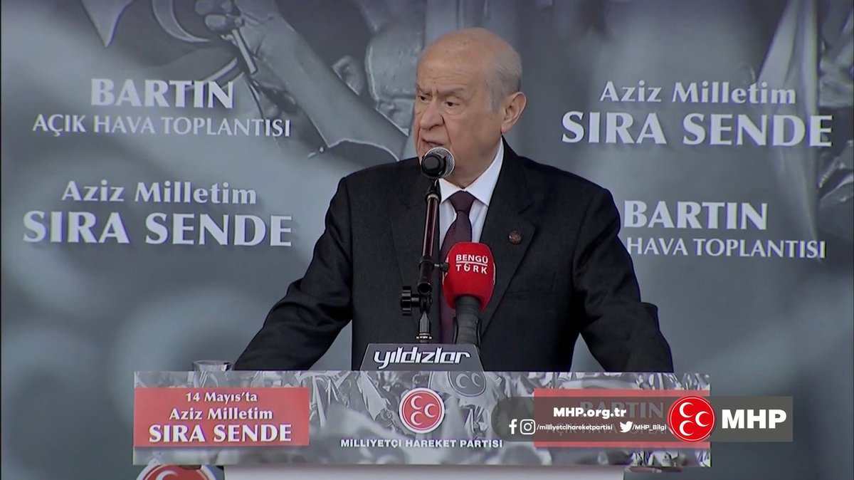 Terörist Demirtaş’ı serbest bırakacağım diyen bir Cumhurbaşkanı adayı terörle mücadele değil, terörle müzakere ve mütarekeden başka hiçbir şey yapmaz, yapamaz. 30.04.2023 -📍 Bartın