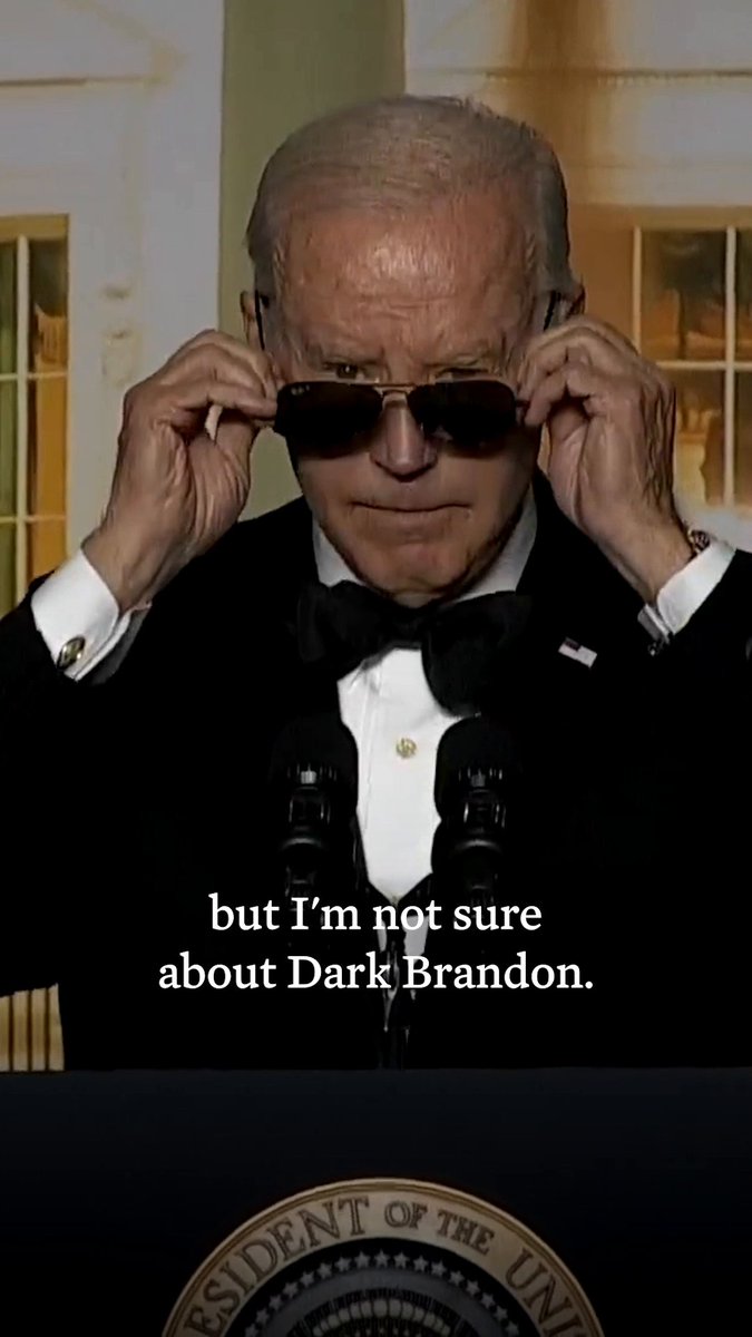 Dark Brandon made an appearance at the White House Correspondents’ Dinner.