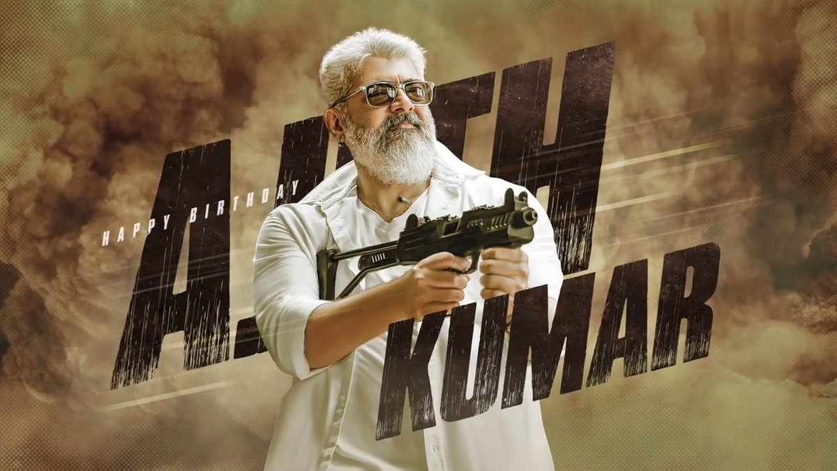 Happy Birthday to the one and only #AjithKumar #HBDAjithKumar #HappyBirthdayAjithKumar