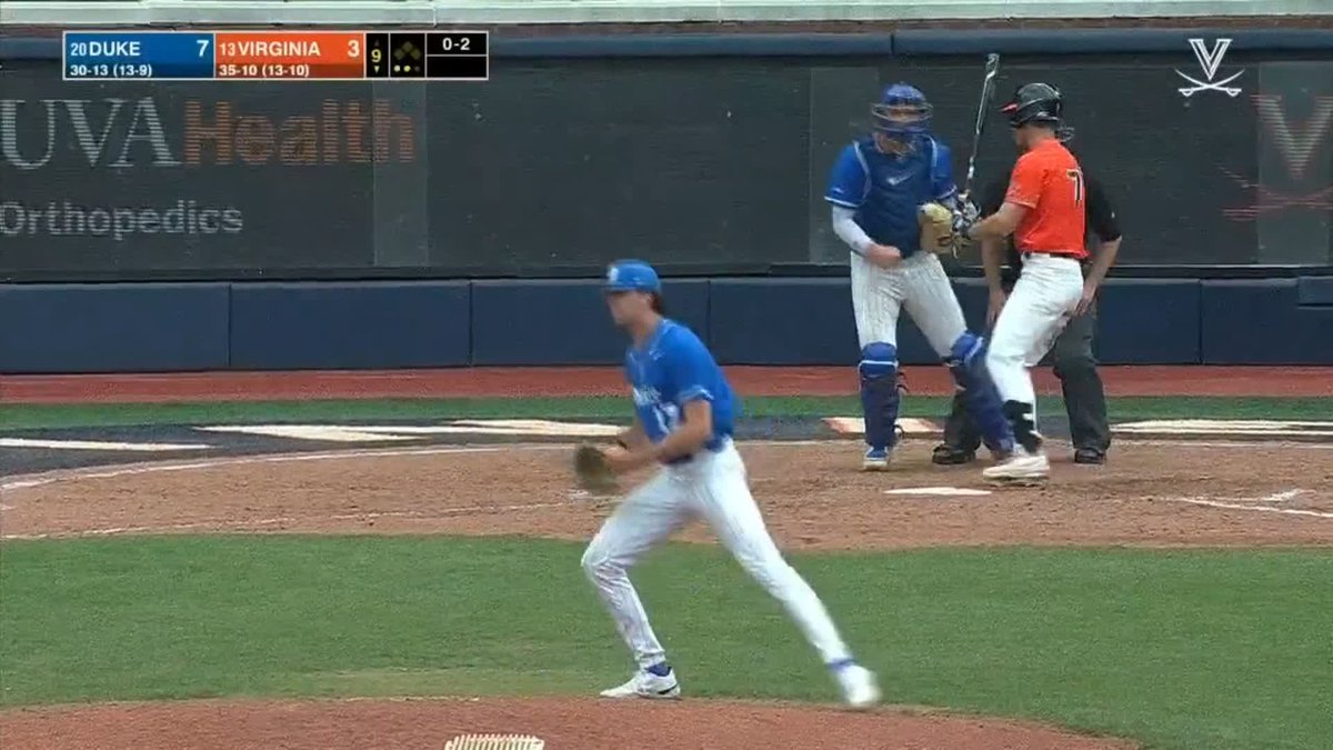 DUKE ‼️ Blue Devils win the series at Virginia and are looking like a Top 8 team in the country.