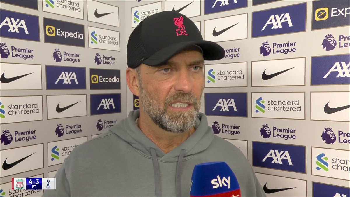 🔴Jurgen Klopp: 😑"Tottenham doesn't change at all, they just go for counter-attacks even when they're 3-1 down?" 🙄"Spurs have to play better. They can't just counter-attack, they have to play better football with that team." #THFC | #COYS | #LIVTOT