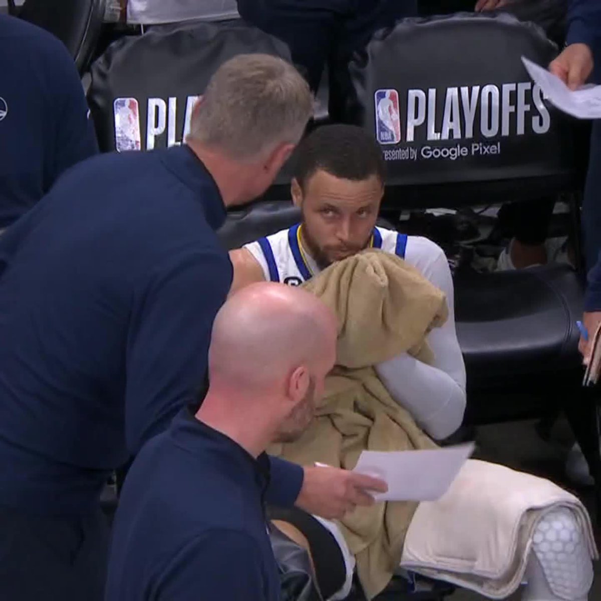 Steve Kerr wanted to make sure Steph got his rest 🤝
