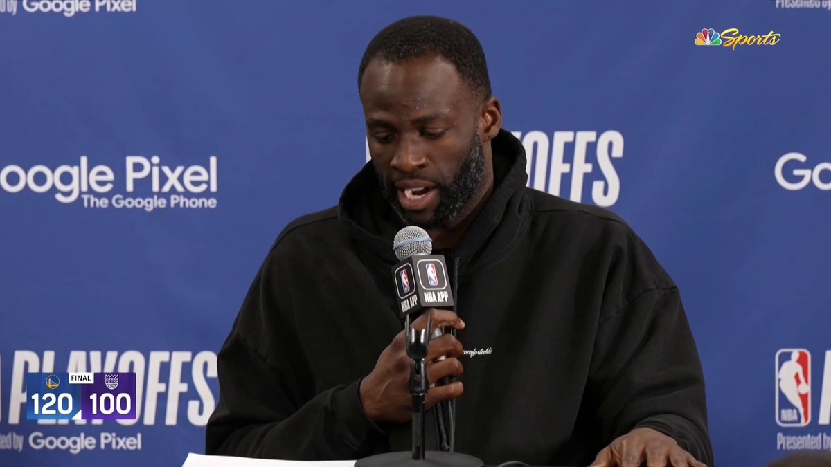 "This won't be the last we see of Fox. This won't be the last we see of the Kings." Draymond appreciates being able to play against the Kings and in front of the fans in Sacramento