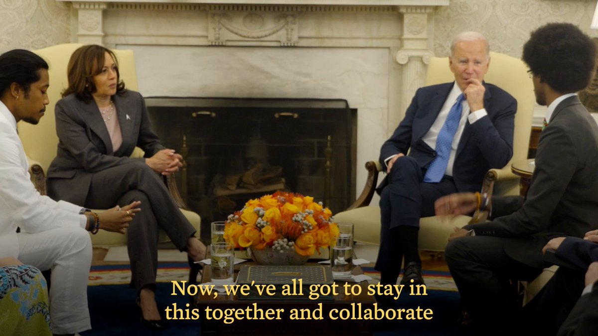 The Tennessee Three met with President Biden and Vice President Harris this week for a conversation on the fight for democracy and safer communities. Here’s a look at their discussion: