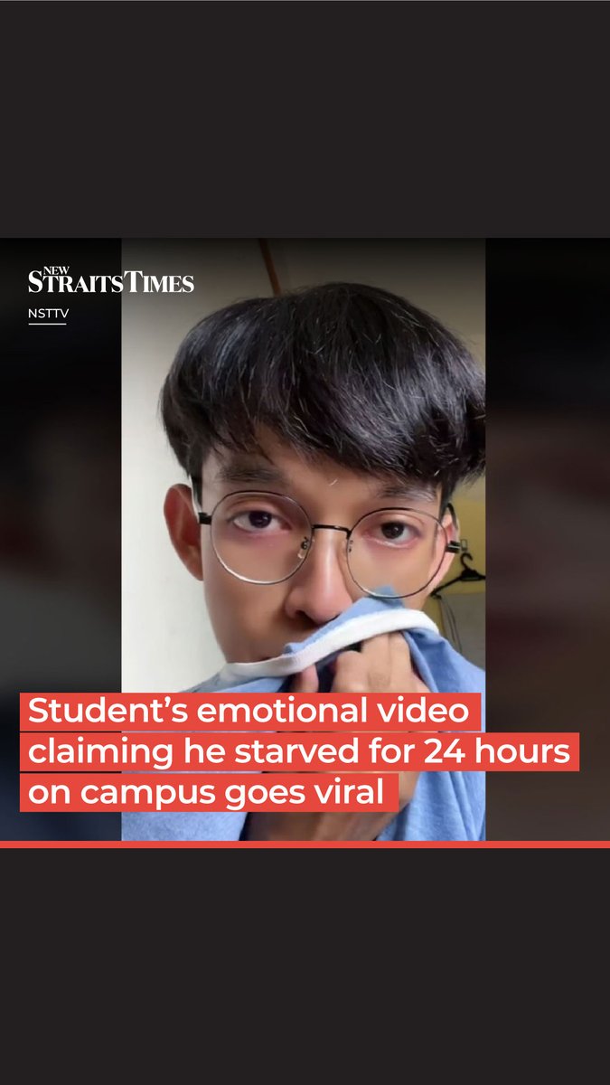 #NSTTV A university student's emotional video, in which he expressed disappointment with the campus management for closing the eateries and leaving him and other students to starve for 24 hours, has gone viral on social media.