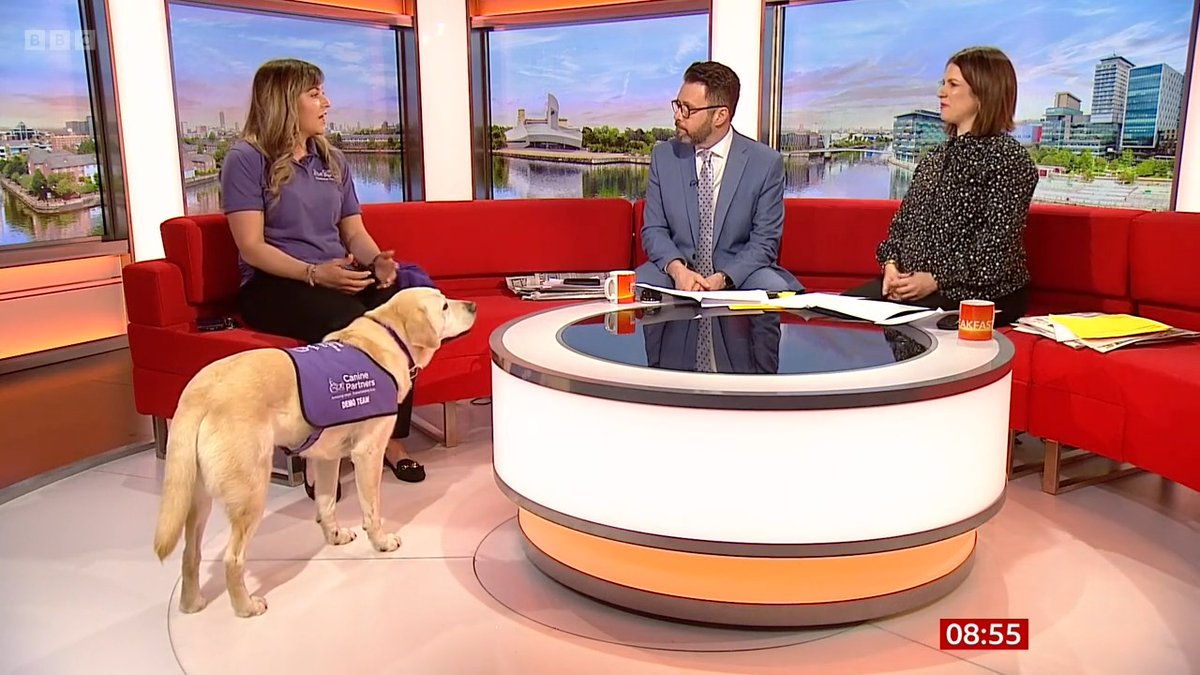 'This is nothing short of life changing' Sophie Reed from Canine Partners was joined by Fiona to show Jon &amp; Nina on #BBCBreakfast what their work involves